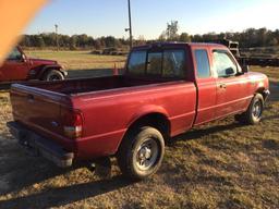 1996 FORD RANGER XLT TRUCK (5 SPD, 2.3L, VIN-1FTCR14A3TTA52205, MILES-164357) - RESERVFE 2500