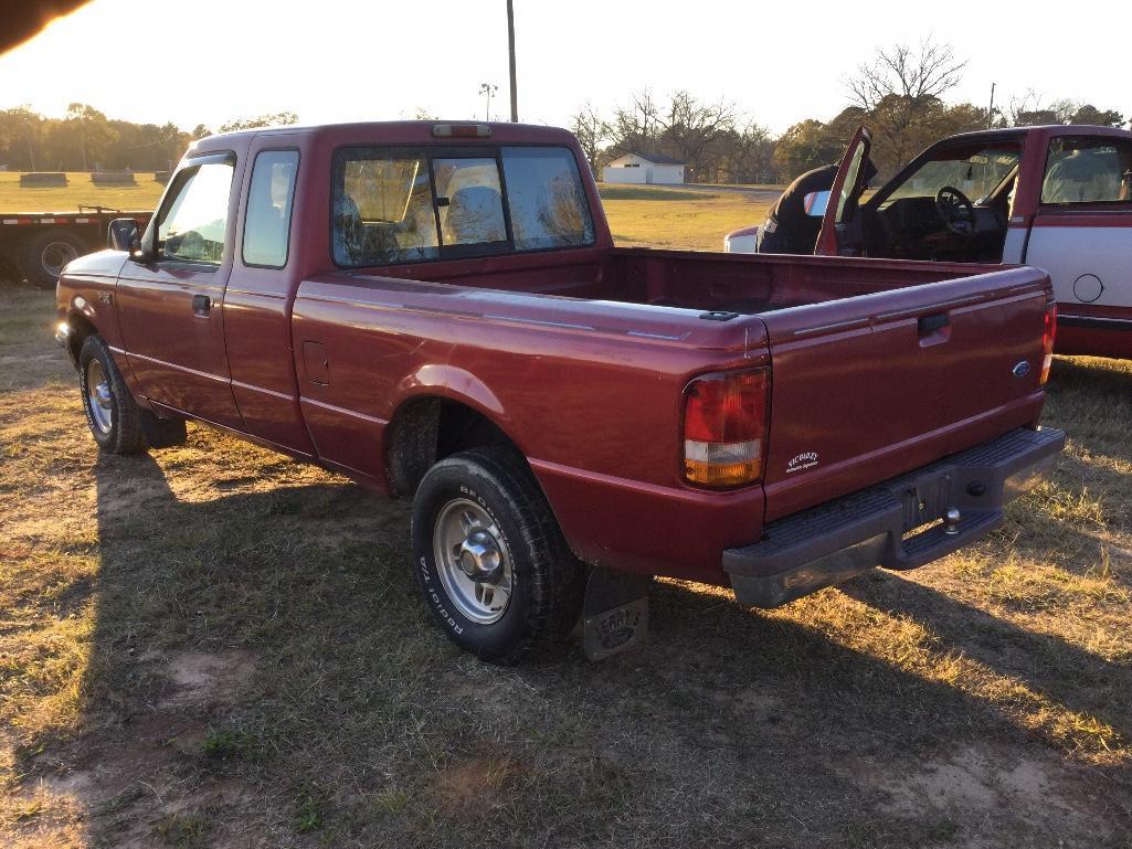 1996 FORD RANGER XLT TRUCK (5 SPD, 2.3L, VIN-1FTCR14A3TTA52205, MILES-164357) - RESERVFE 2500