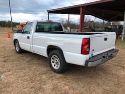 2005 CHEVROLET SILVERADO 1500 PICKUP (AT, 4.3L, LONG BED, VIN-1GCEC14X25Z112344, MILES-EXEMPT) -