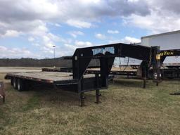 TEXAS BRAGG EQUIPMENT TRAILER-NO TITLE (GOOSENECK, 30FT, 10 TON, DUAL T/A)