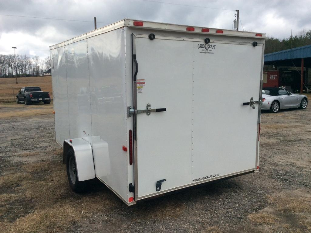 2017 CARGO CRAFT 80" X 13'6" ENCLOSED TRAILER (VIN-4D6EB1418HA038759, RAMP DOOR, SINGLE AXLE)