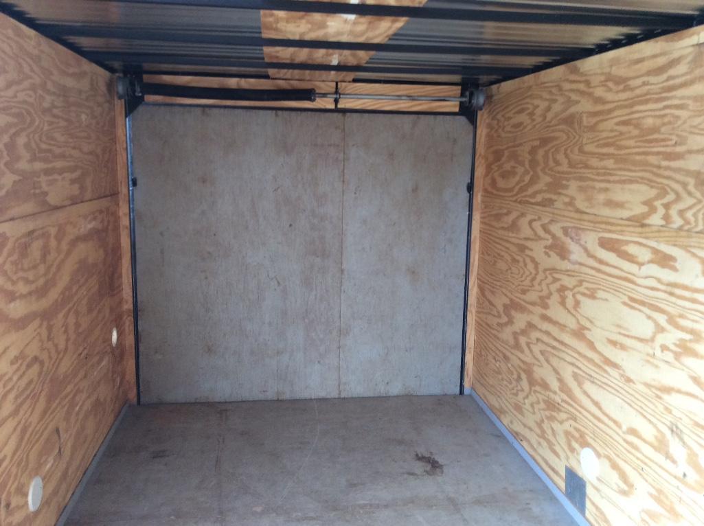 2017 CARGO CRAFT 80" X 13'6" ENCLOSED TRAILER (VIN-4D6EB1418HA038759, RAMP DOOR, SINGLE AXLE)