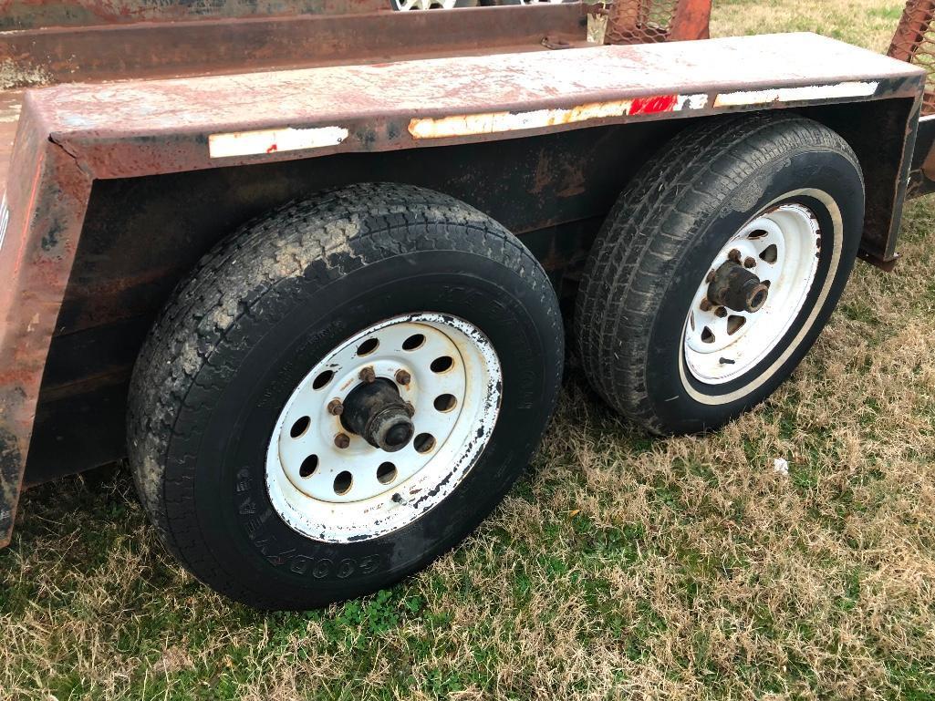 TOWMASTER HD SKID STEER TRAILER-NO TITLE (16FT, T/A, 6 LUG)