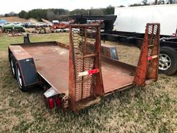 TOWMASTER HD SKID STEER TRAILER-NO TITLE (16FT, T/A, 6 LUG)
