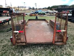 TOWMASTER HD SKID STEER TRAILER-NO TITLE (16FT, T/A, 6 LUG)