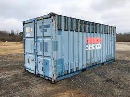 20FT SHIPPING CONTAINER (8FT HT, VENTED)