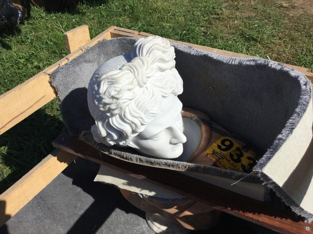 Marble Lady Head Statue R1