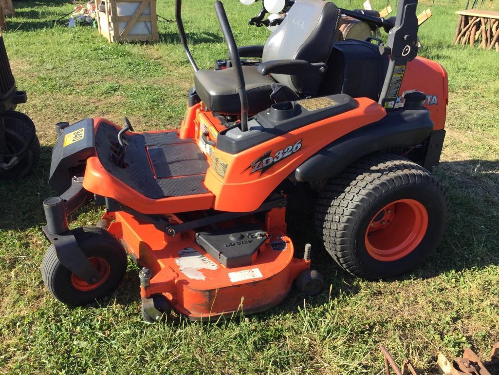 Kubota Z D326 Zero Turn Mower (60in Cut, Diesel, SN-RCK60P3312, HRs 1500) R1