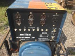 MILLER TRAILPOWER?7 GA? 1 GENERATOR ON PULL CART (7kw, SINGLE PHASE) R1