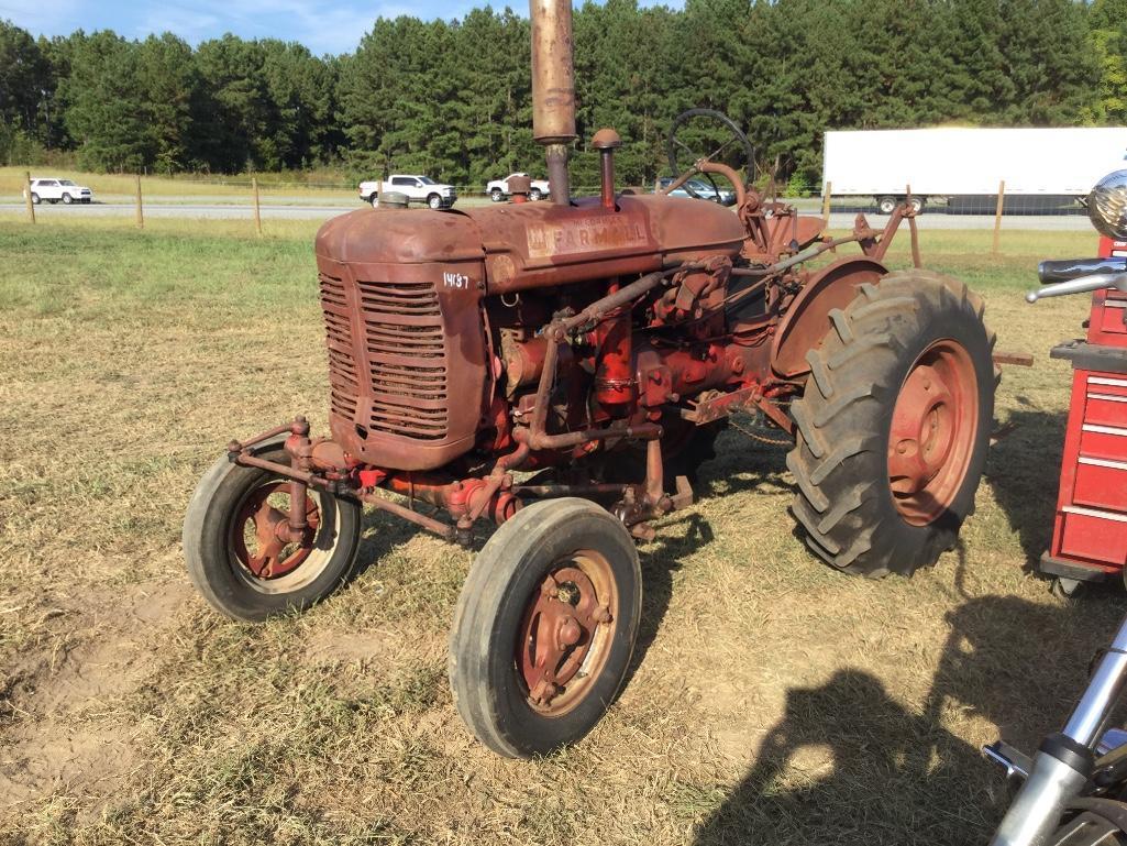 FARMALL SUPER "A" TRACTOR W/CULTIVATOR