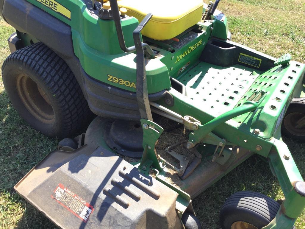 JOHN DEERE 2930A ZERO TURN MOWER