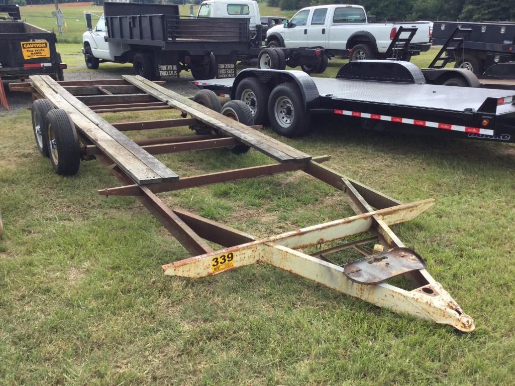 90in X 19ft 2 AXLE TRAILER **NO TITLE** R2
