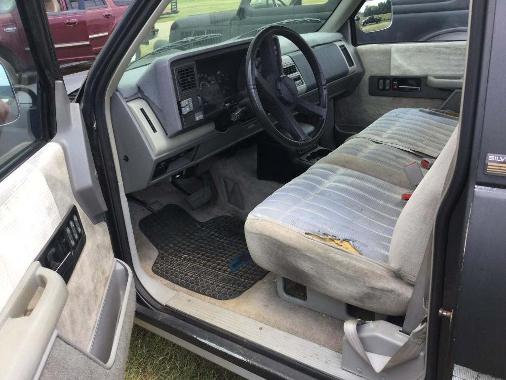 1991 CHEV SILVERADO 1500 PKP TRUCK (AT, V8, MILES READ-224236 EXEMPT, 2WD, STEP SIDE BED,