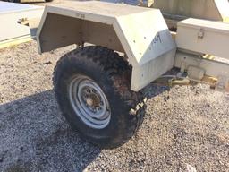 SINGLE AXLE 1 TON MILITARY CHASSIS TRAILER