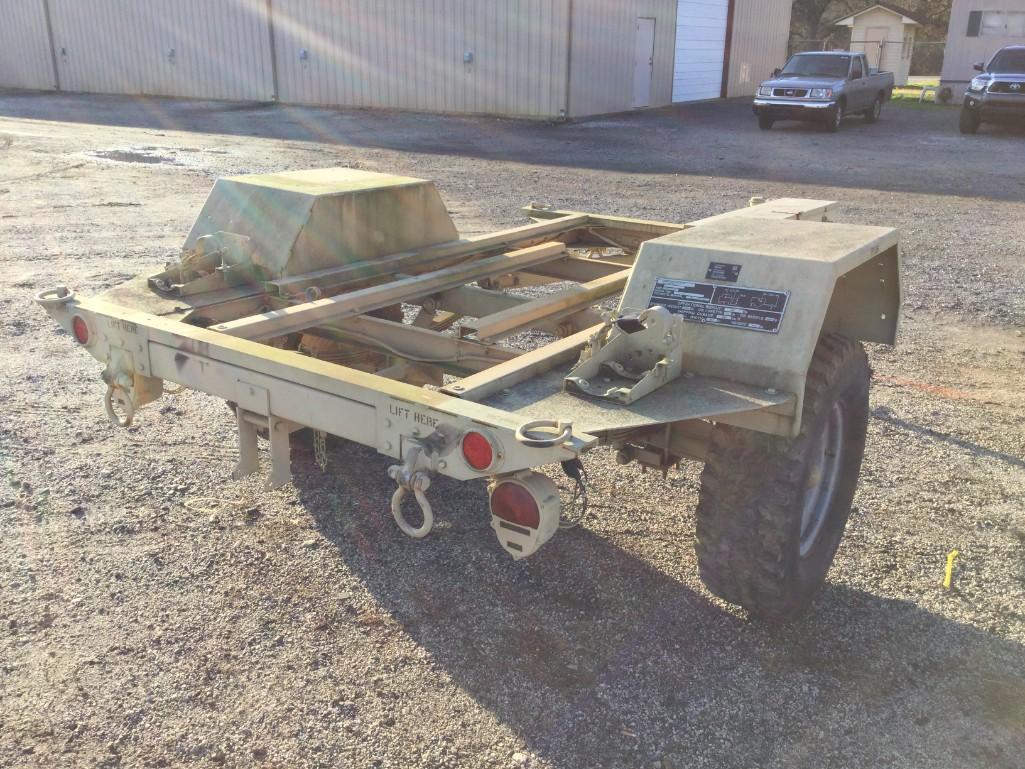 SINGLE AXLE 1 TON MILITARY CHASSIS TRAILER