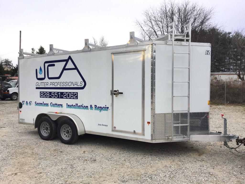 2018 E-Z HAULER ALUMINUM ENCLOSED V-NOSE...TRAILER