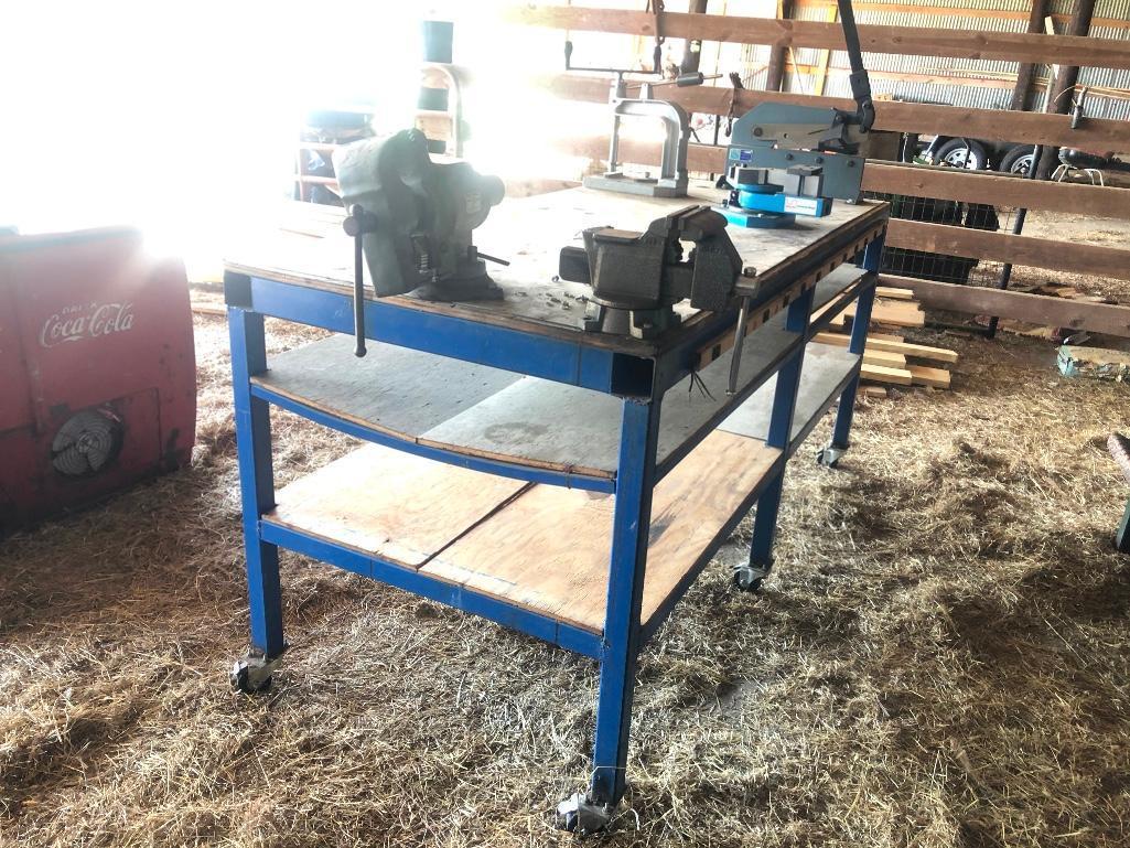 3FT X 7FT METAL FRAME WORK TABLE