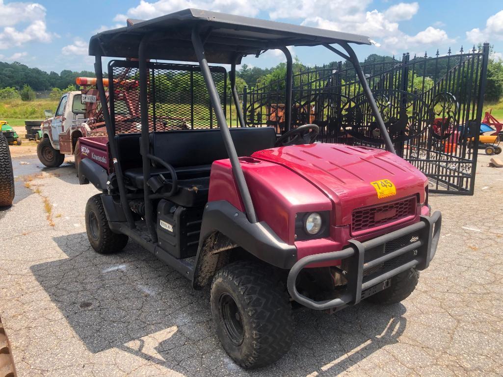 2013 KAWASAKI MULE UTV (DIESEL, TRANS 4X4, VIN-GKAE956G)R1