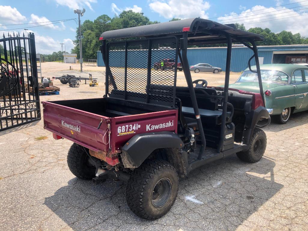 2013 KAWASAKI MULE UTV (DIESEL, TRANS 4X4, VIN-GKAE956G)R1