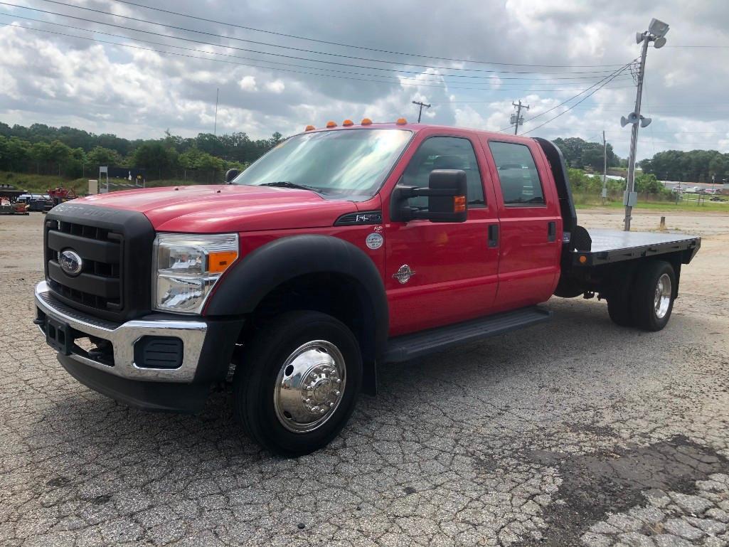 2012 FORD F550 CAB & CHASSIS (AT, 6.7L POWER STROKE DIESEL, CREW CAB, DRW, MILES READ-134444, 11'6"