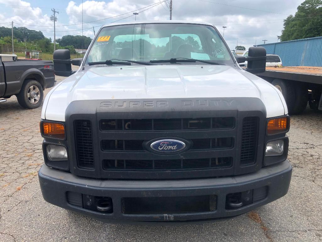 2008 FORD F250 XL SUPER DUTY PICKUP TRUCK (AT, GAS, 2WD, LONG BED, MILES READ-205473,