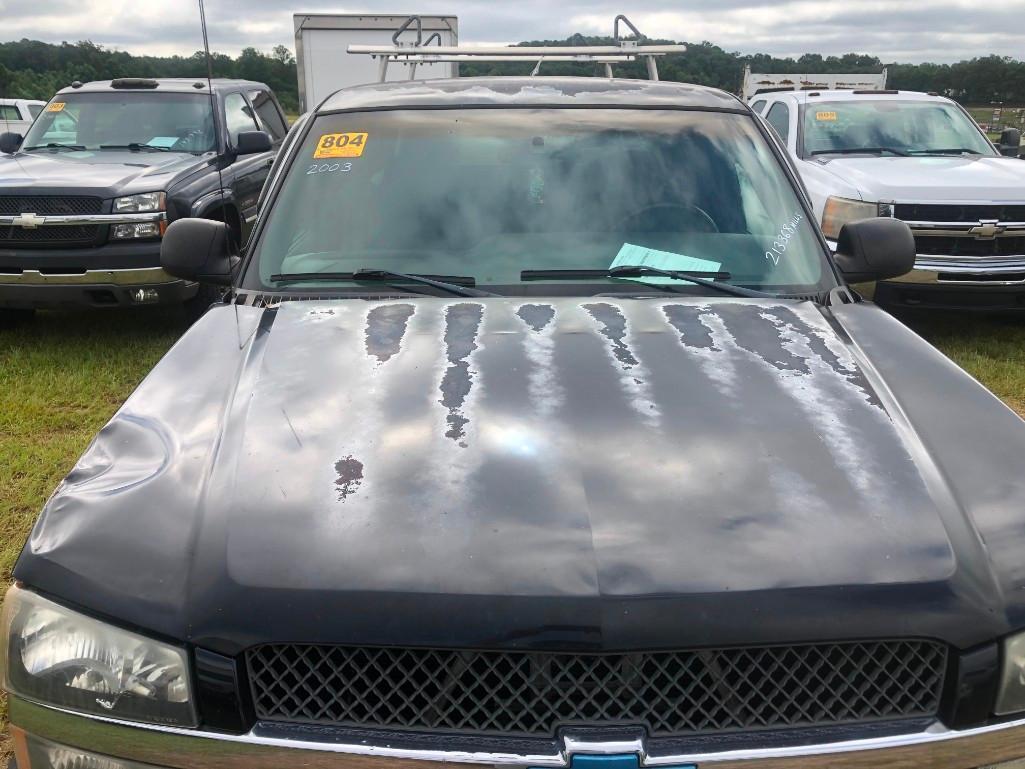 2003 CHEVROLET SILVERADO 1500 Z71 PICKUP (AT, 4WD, EXT CAB, LADDER RACK, VORTEC, MILES READ-213368,