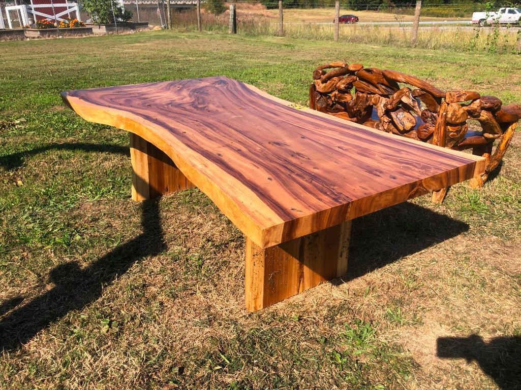 TEAK WOOD TABLE 98.5"