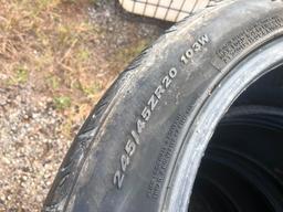 (4) 245/457 R20 TIRES