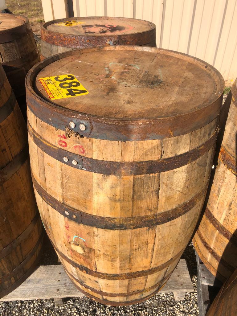 WOODEN WHISKEY BARREL