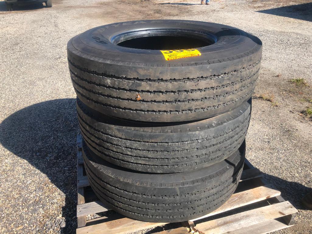 (3) GOODYEAR RV TIRES 315/80R 22.5