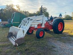 CASE 1690 TRACTOR W/66L FRONT LOADER