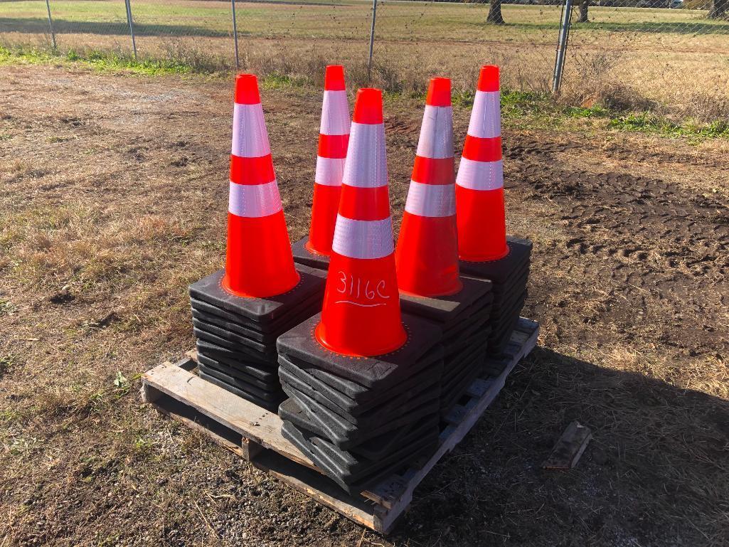 (50) UNUSED TRAFFIC/SAFETY CONES