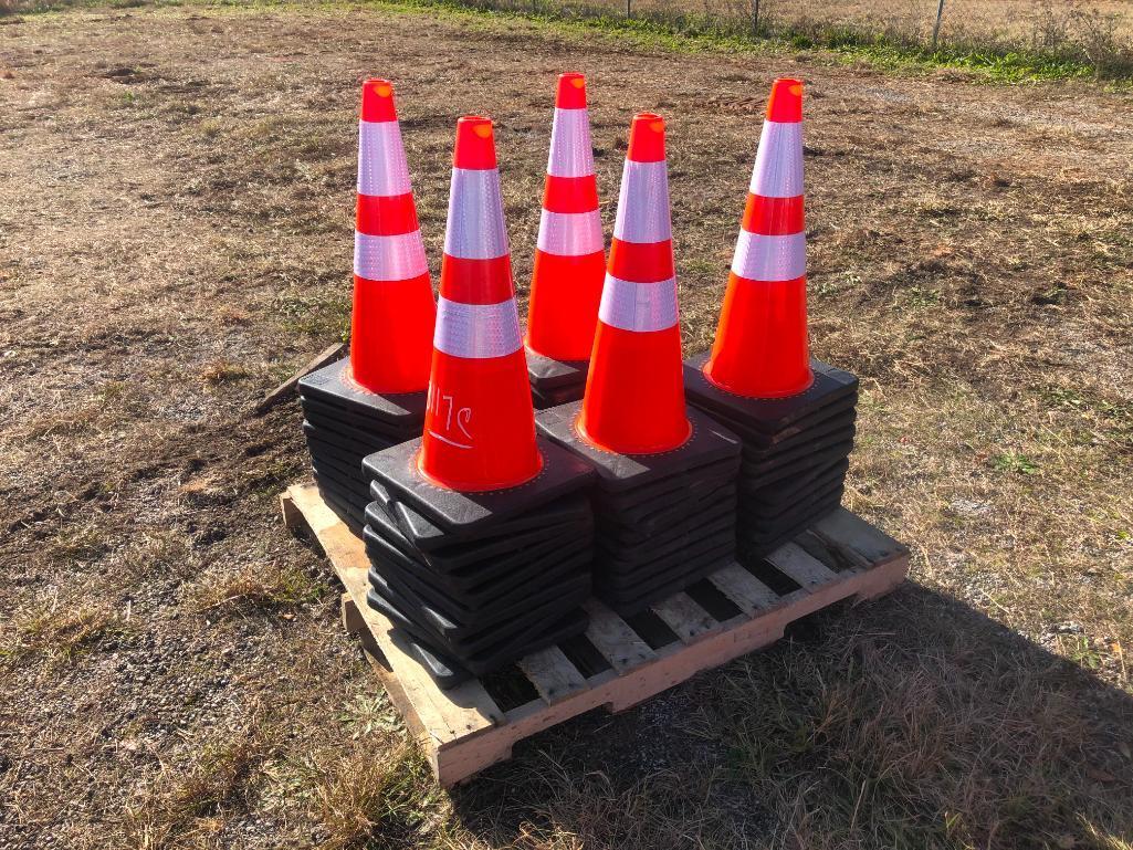 (50) UNUSED TRAFFIC/SAFETY CONES