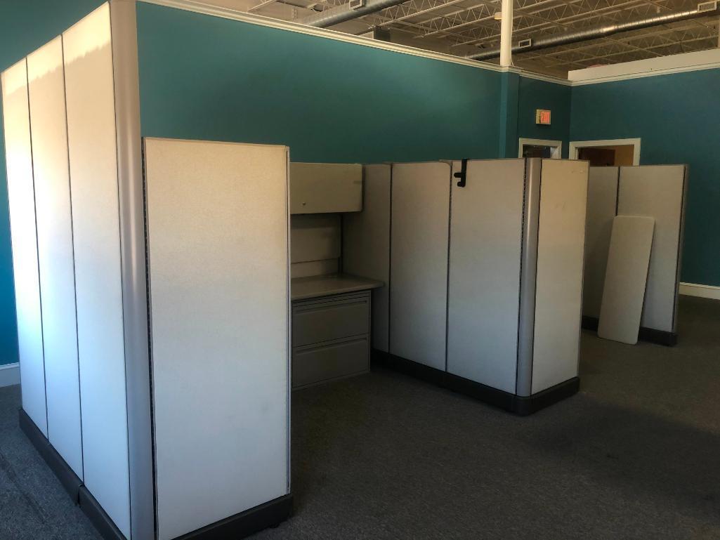 (2) ASSEMBLED CUBICLES