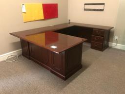 3 PC U SHAPED DESK (106"72" WORKING SPACE, (7)