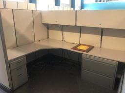 (4) ASSEMBLED CUBICLES