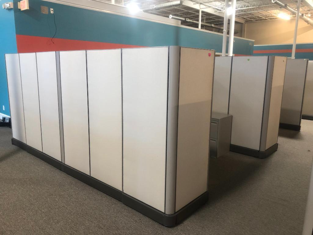 (4) ASSEMBLED CUBICLES