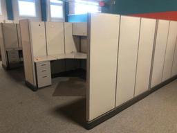 (4) ASSEMBLED CUBICLES