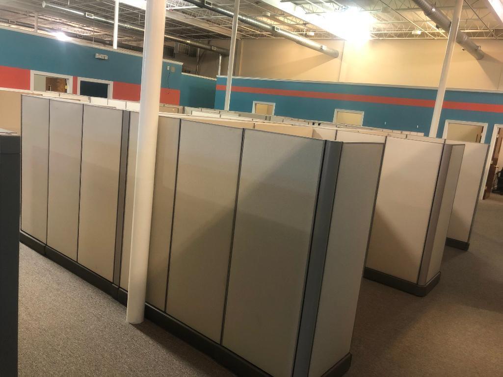 (4) ASSEMBLED CUBICLES