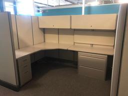 (4) ASSEMBLED CUBICLES