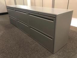 (3) HORIZONTAL FILING CABINETS 2 DRAWER