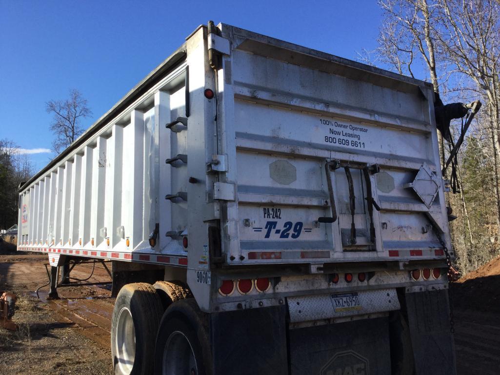 2007 MAC ALUMINUM 40' DUMP TRAILER