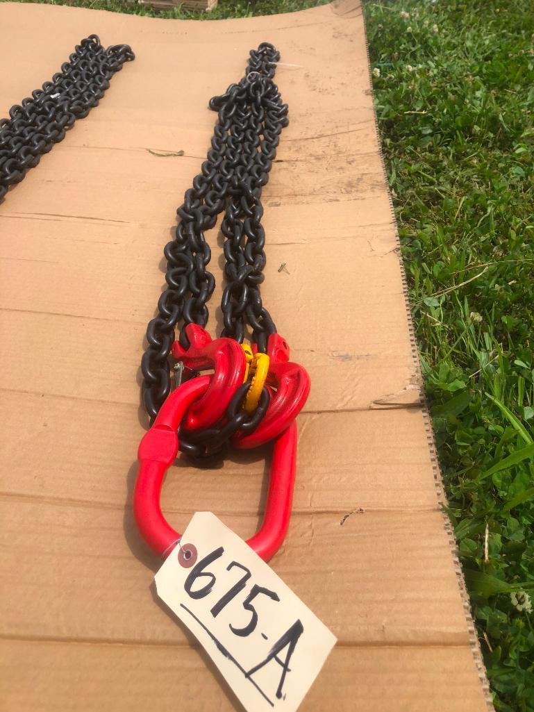 UNUSED 5/16" 7FT G80 CHAIN SLING (DOUBLE)