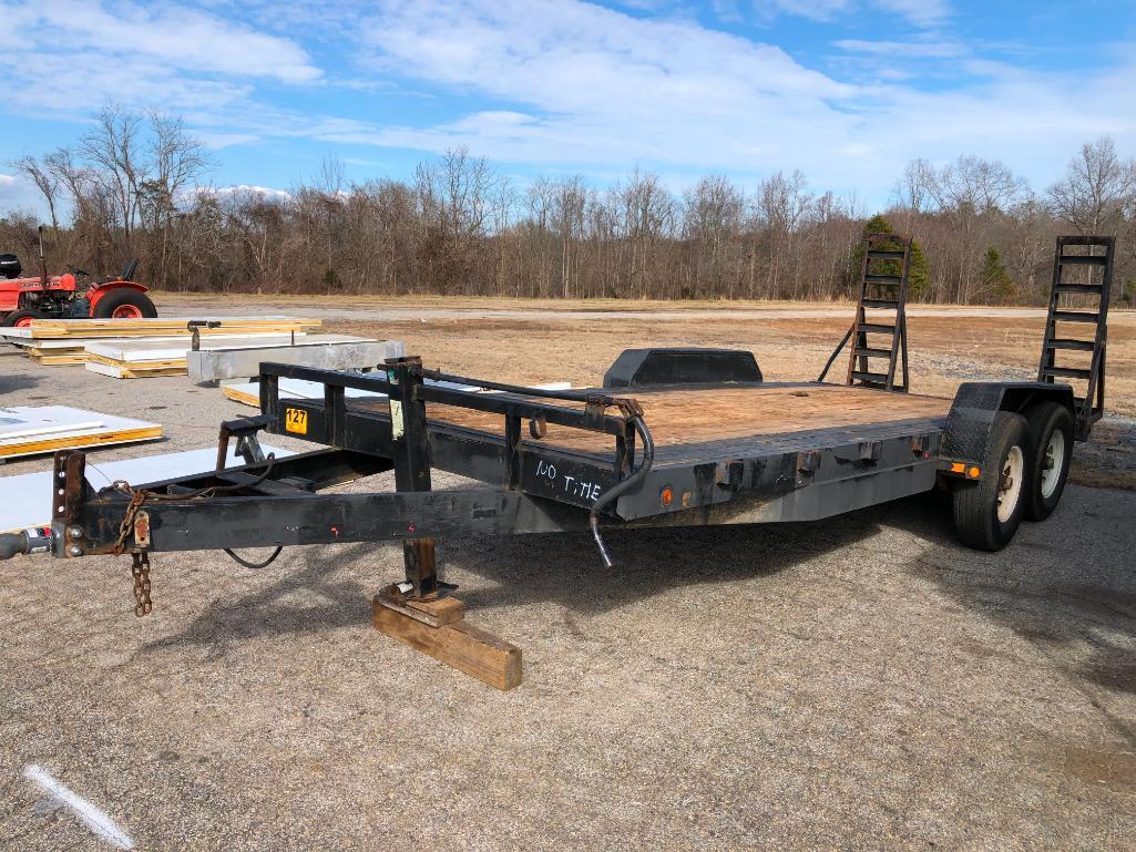 20'X83" EQUIPMENT TRAILER **NO TITLE**