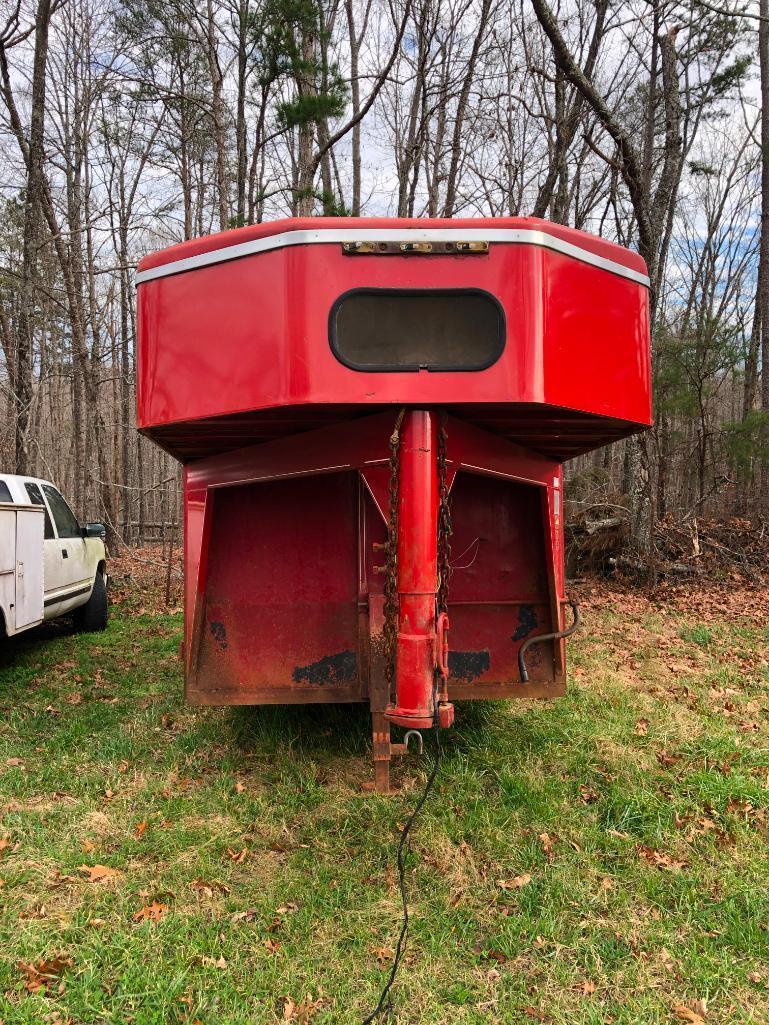 1999 16 FT GOOSENECK STOCK TRAILER