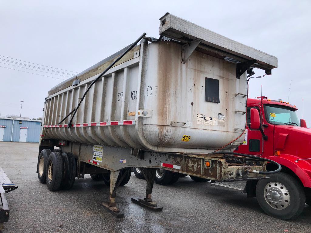 1989 FRUEHAUF 22' ALUMINUM DUMP TRAILER