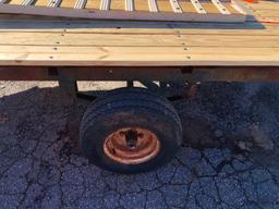 57"X10' WOODEN FLOOR SINGLE AXLE TILT TRAILER