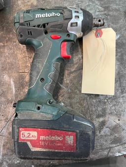 METABO BATTERY OPERATED 18V IMPACT GUN