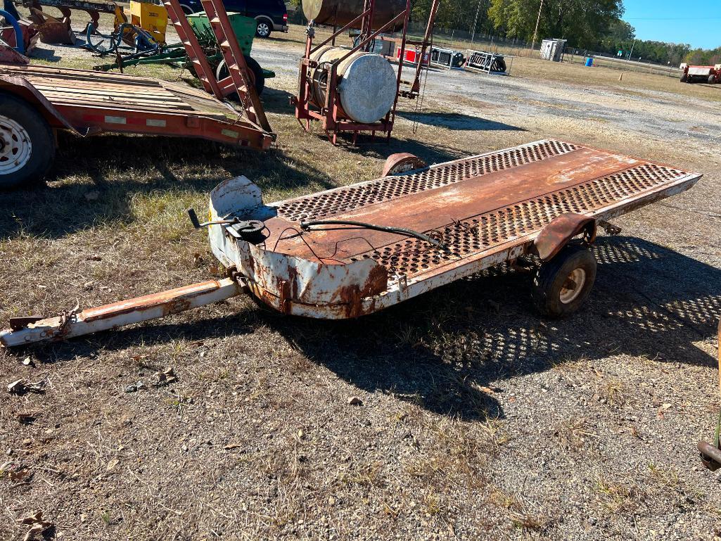 10.5 FT X 52 IN SINGLE AXLE TILT TRAILER **SELLING