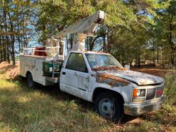 1993 GMC 3500 BUCKET TRUCK **INOP** **SELLING ABSO